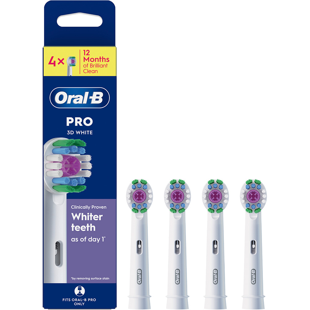 Замовити Насадки ORAL-B 3D White EB18pRX 4 шт (8006540847213)