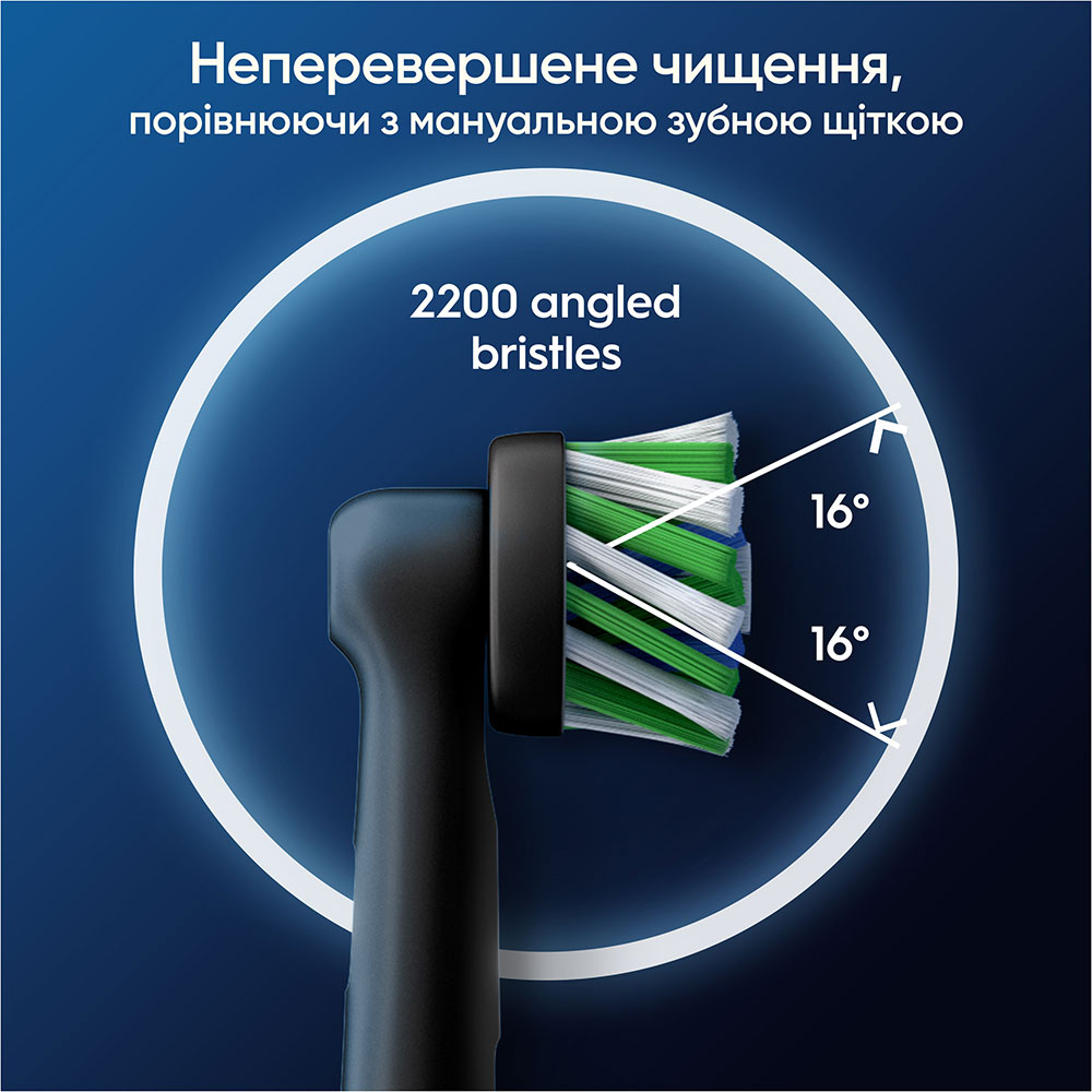 Змінні насадки Oral-B Oral-B Pro Cross Action 4 шт Black (8006540847671) Колір чорний