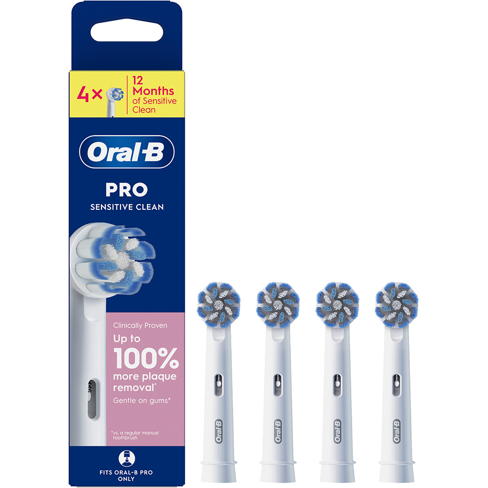 Заказать Сменные насадки ORAL-B Pro Sensitive Clean 4 шт (8006540847961)