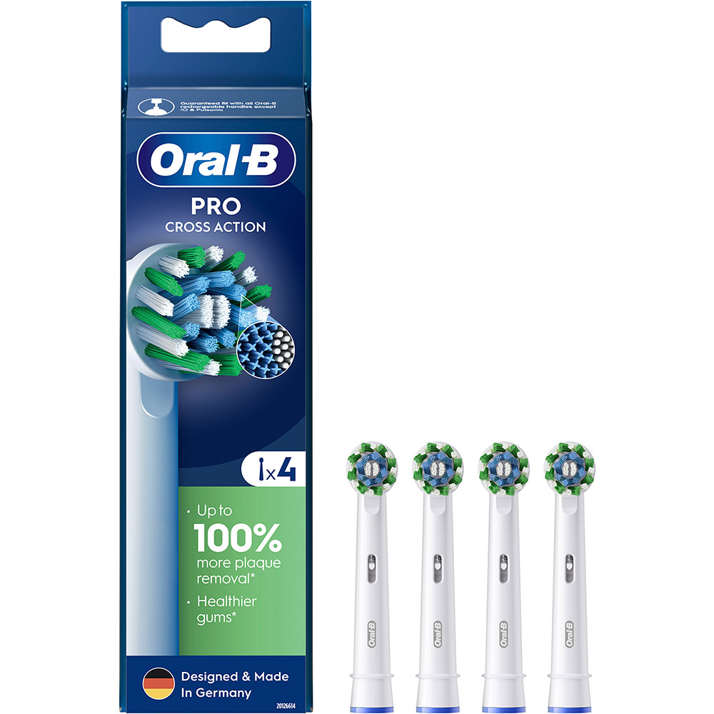 Заказать Сменные насадки ORAL-B Pro Cross Action 4 шт (8006540847770)