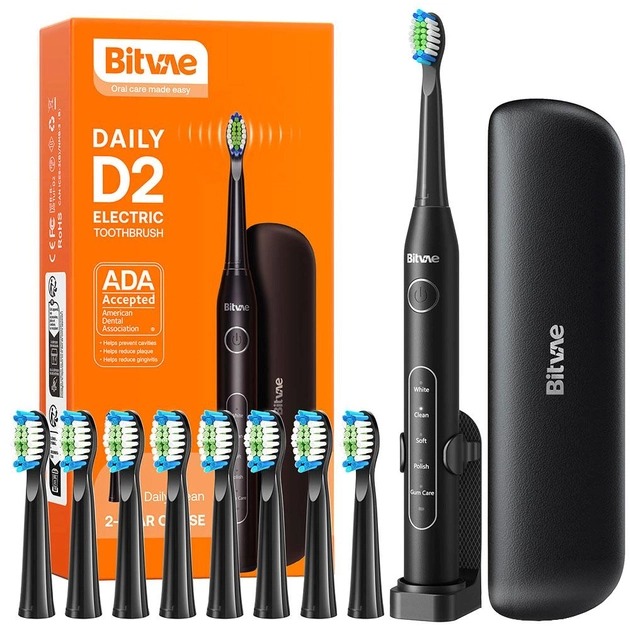 Електрична зубна щітка BITVAE D2 Black (BV-D2-b)