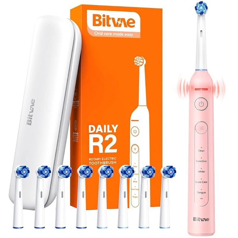 Электрическая зубная щетка Bitvae R2 Rotating Pink (BVR2-p) Электрическая зубная щетка Bitvae R2 Rotating Pink (BVR2-p)