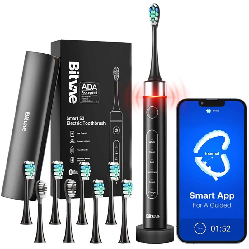 Електрична зубна щітка Bitvae S2 Smart Black (BVS2-b) Електрична зубна щітка Bitvae S2 Smart Black (BVS2-b)