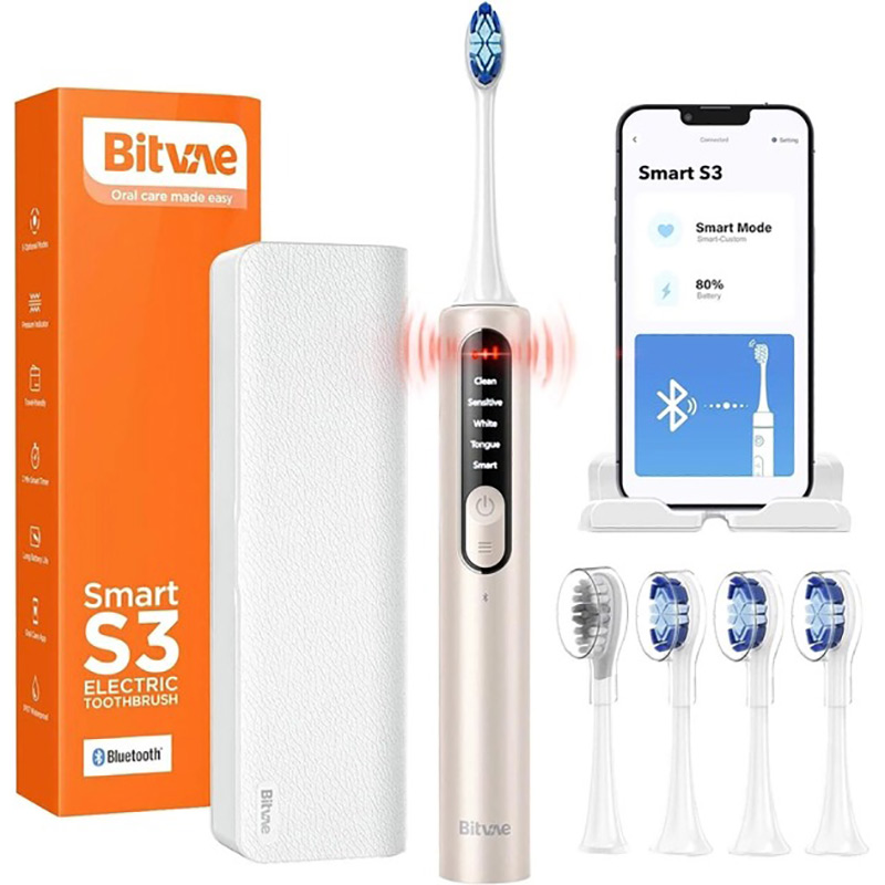 Электрическая зубная щетка Bitvae S3 Smart White (BVS3-w) Электрическая зубная щетка Bitvae S3 Smart White (BVS3-w)