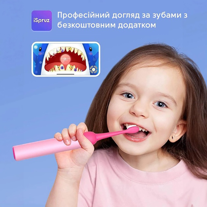 Електрична зубна щітка Bitvae Smart K7S Kids Pink (K7S-p) Колір рожевий