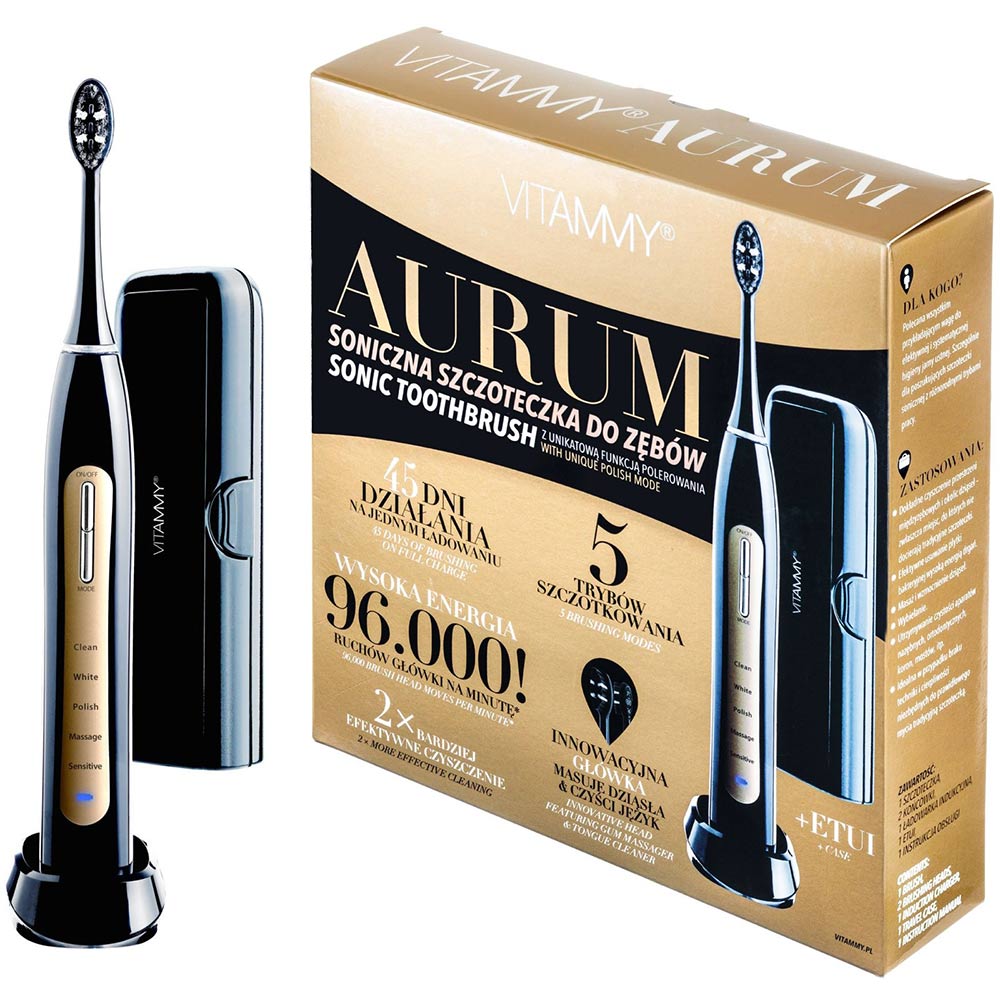 Електрична зубна щітка VITAMMY Aurum Black (TOW014452)