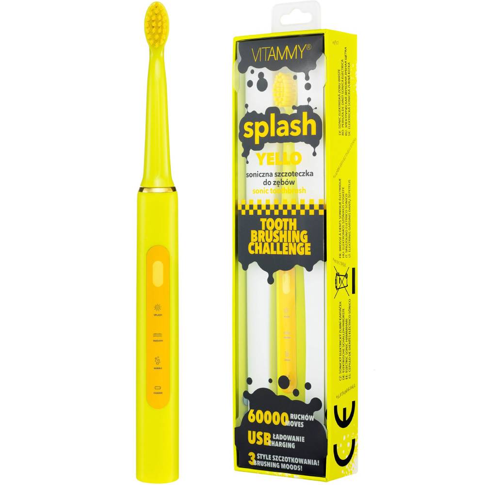Зубна щітка VITAMMY Splash Yello (5901793643564) Дизайн для дітей