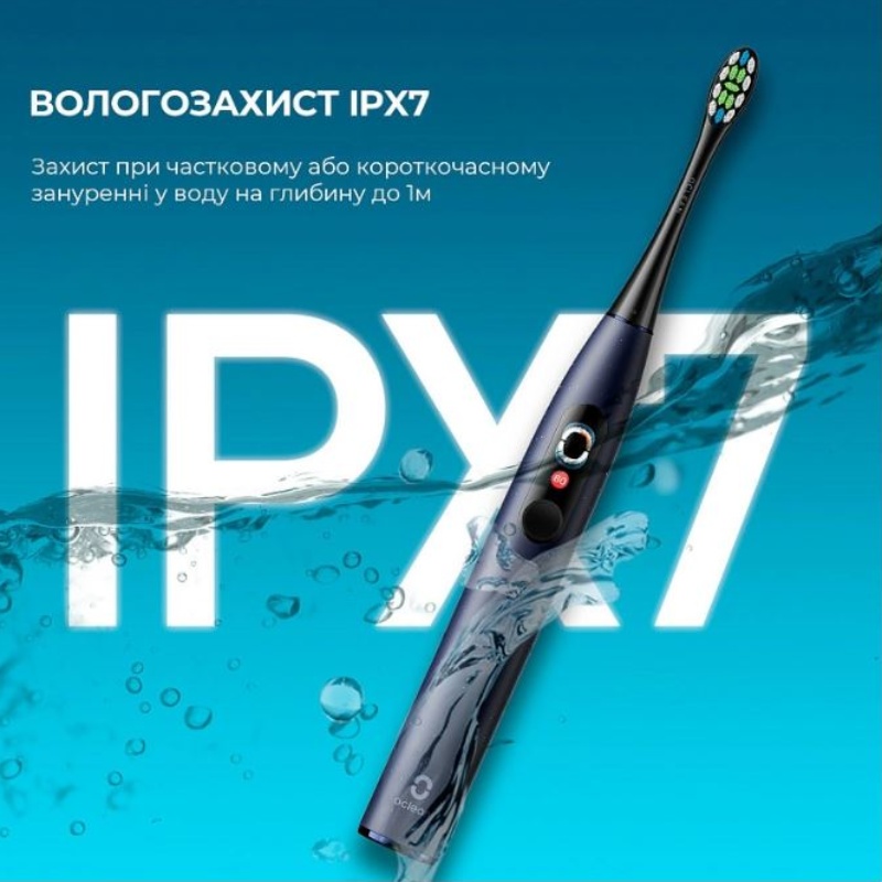 Фото 15 Зубная щетка OCLEAN X Pro Digital Electric Toothbrush Dark Blue (6970810553482)