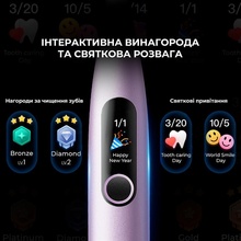 Зубна щітка OCLEAN X Pro Digital Electric Toothbrush Purple (6970810553475)