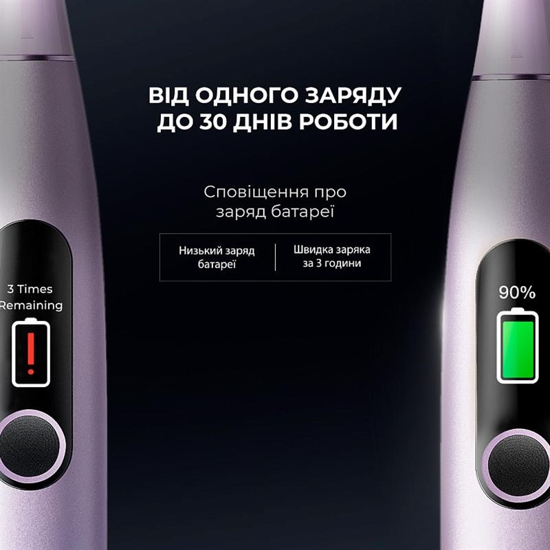 Покупка Зубна щітка OCLEAN X Pro Digital Electric Toothbrush Purple (6970810553475)
