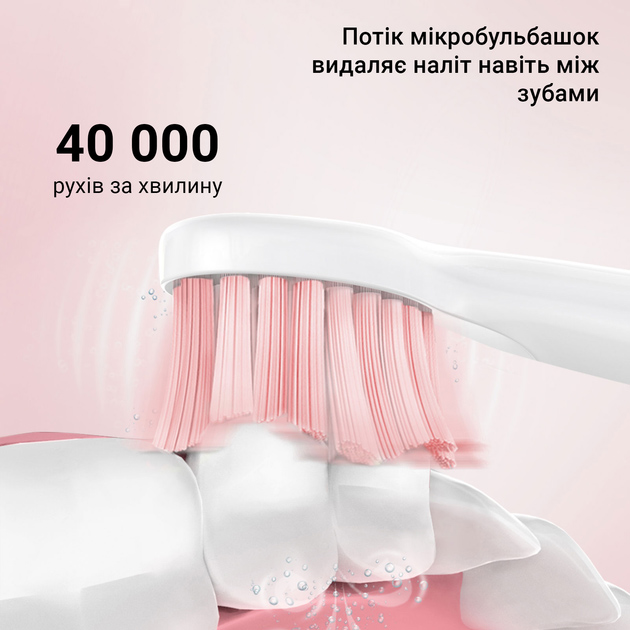 Набор электрических зубных щеток FAIRYWILL E11 pink + black (E11-P-B) Дизайн для взрослых
