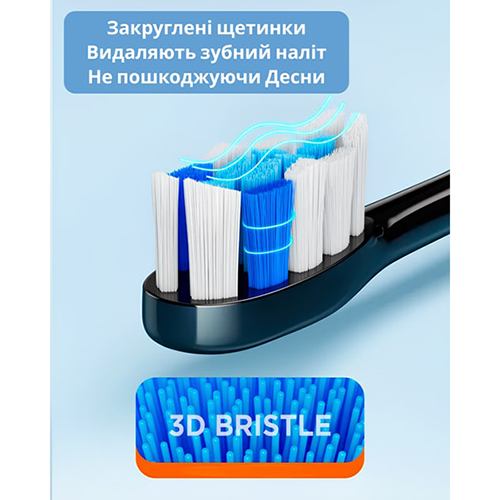 Насадки для зубної щітки BITVAE S2, S3, P80 4 шт (Bit-S2-Bl) Тип голівки з'ємна