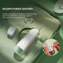 Ирригатор OCLEAN  W10 NEW-2 NOZZLES White/Green (6970810555745)