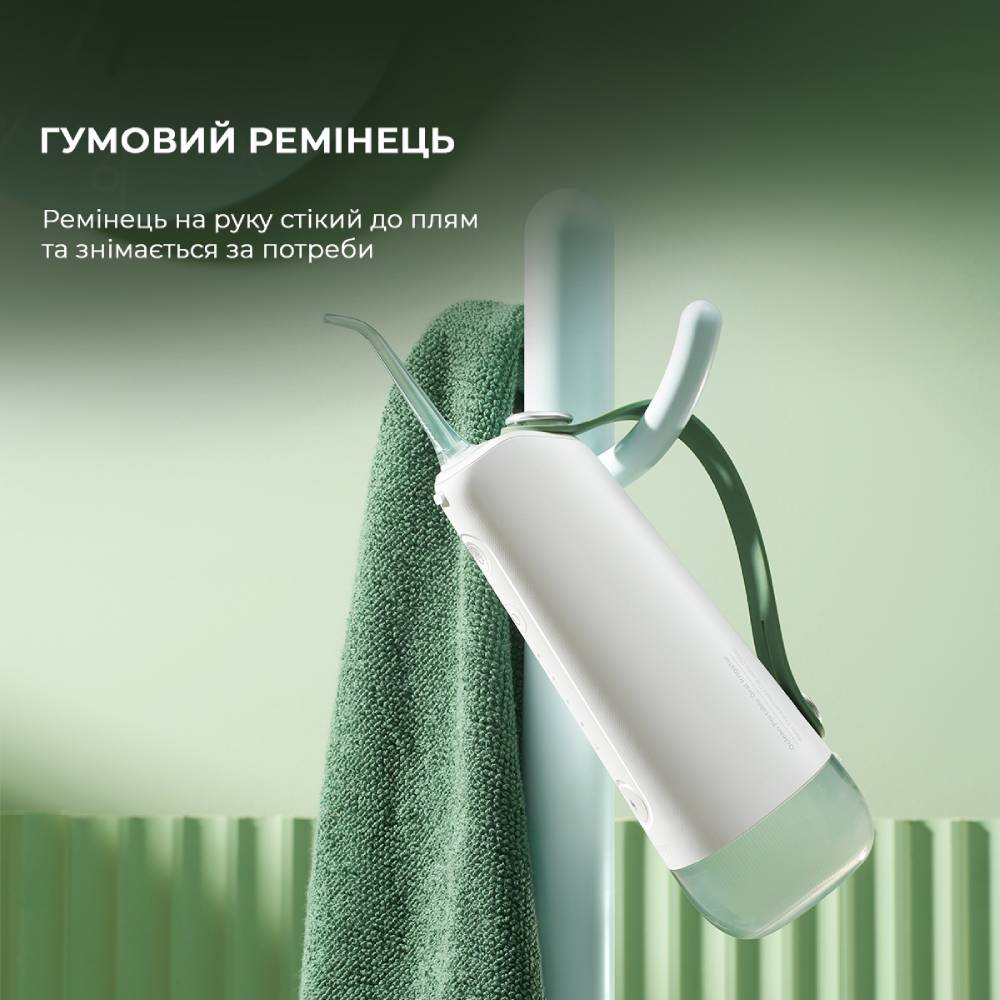 В Украине Ирригатор OCLEAN  W10 NEW-2 NOZZLES White/Green (6970810555745)