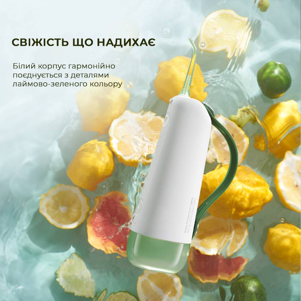 В интернет магазине Ирригатор OCLEAN  W10 NEW-2 NOZZLES White/Green (6970810555745)