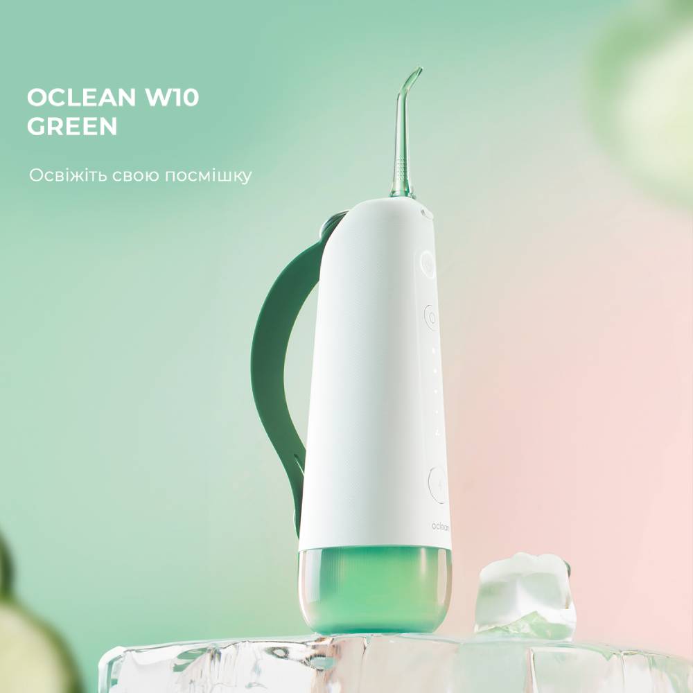 Ирригатор OCLEAN  W10 NEW-2 NOZZLES White/Green (6970810555745) Тип ирригатор