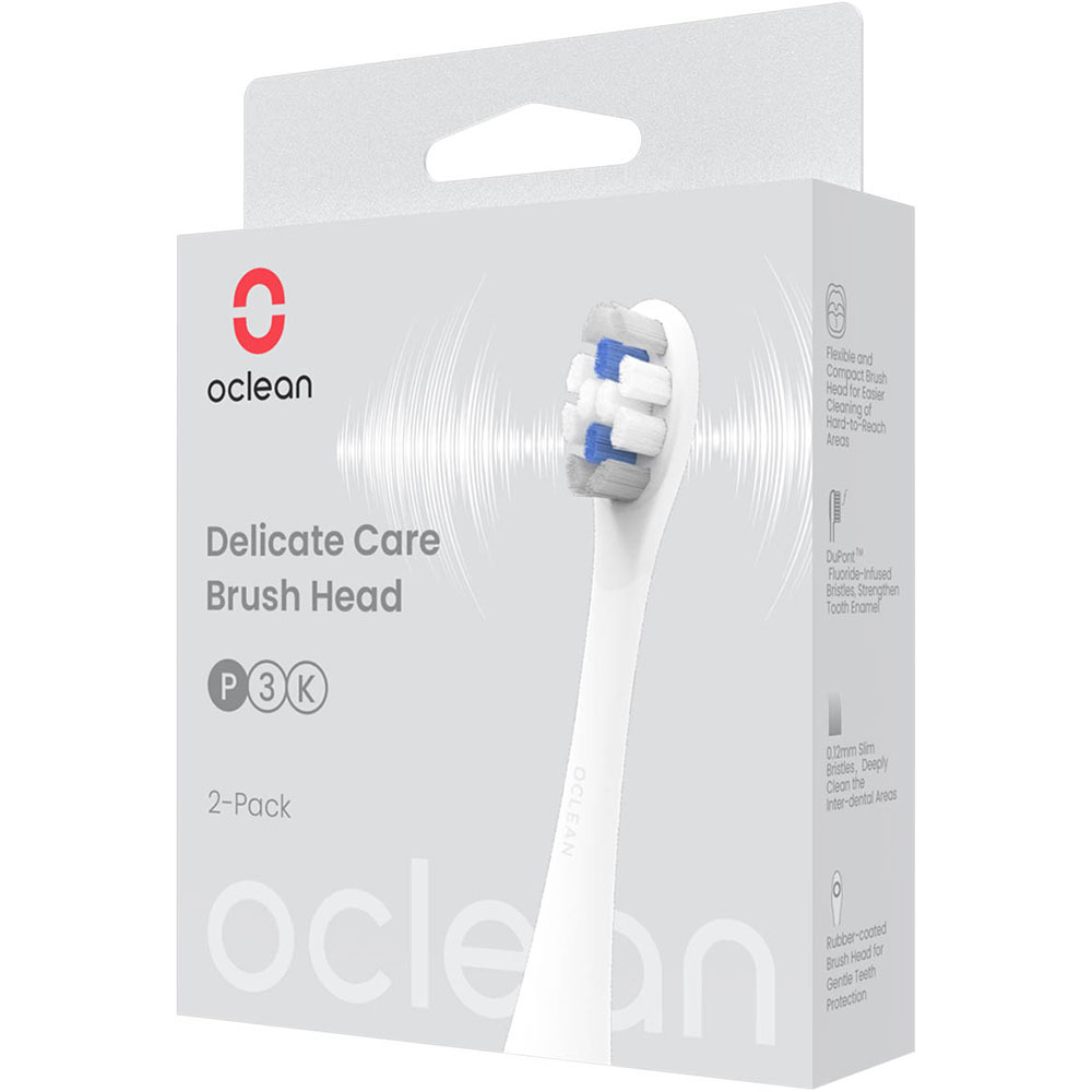 Набор насадок Oclean Delicate Care Extra Soft P3K4 2 шт White (6970810552911) Возрастная группа для взрослых