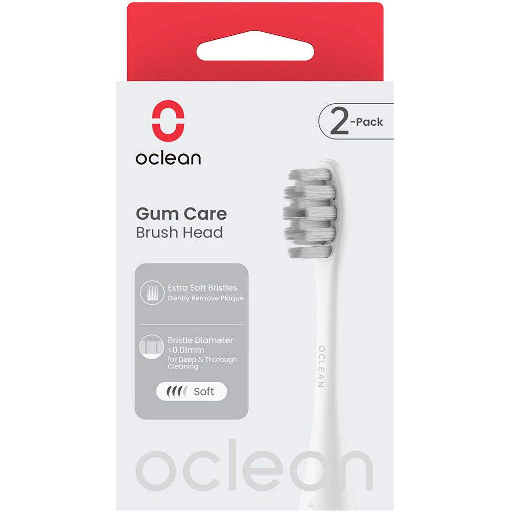 Набор насадок Oclean Brush Head Gum Care 2 шт White (6970810554212) Дизайн для взрослых