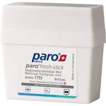 Медицинские зубочистки PARO SWISS fresh-sticks с мятным вкусом 96 шт (7.1755)