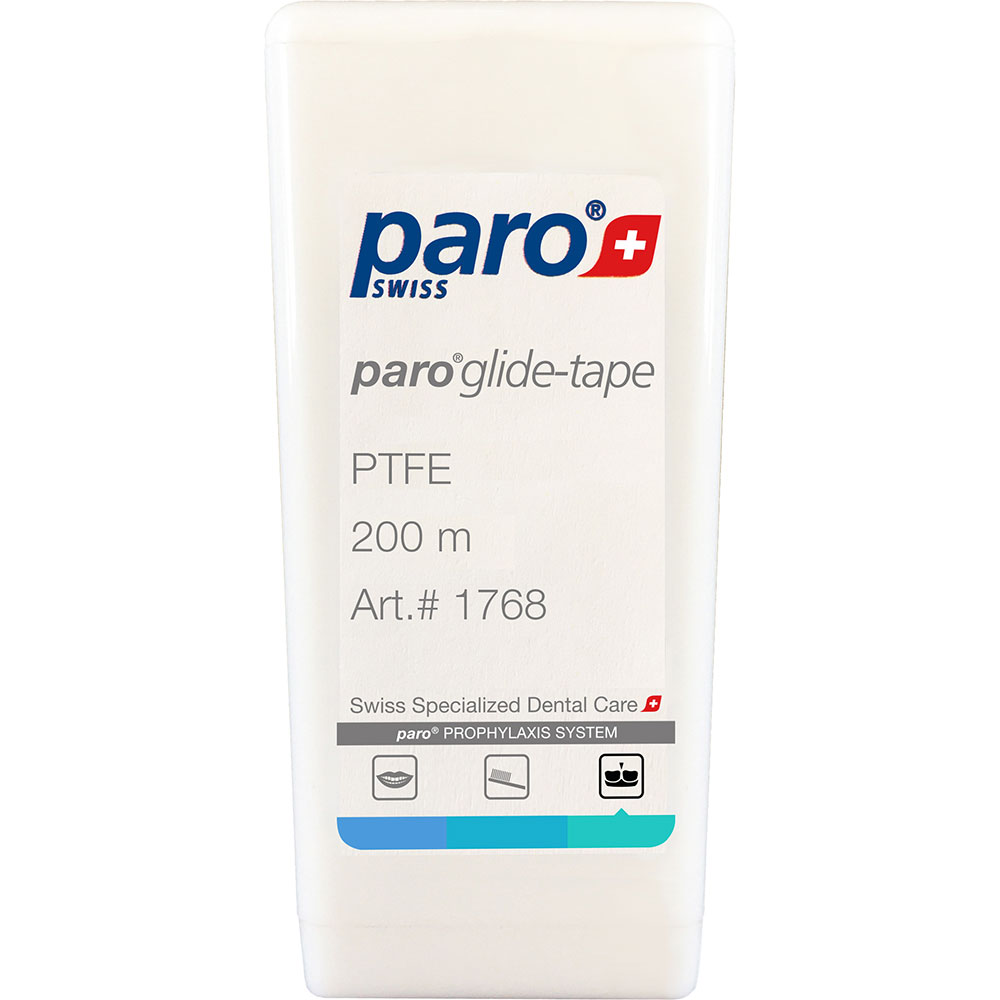 Зубная лента PARO SWISS glide-tape тефлоновая 200 м (7.1768)