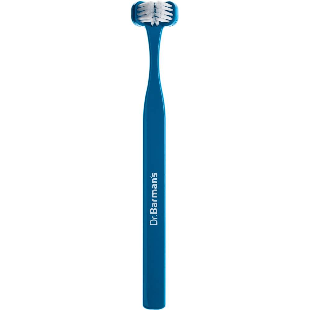 Зубная щетка DR. BARMAN'S Superbrush Compact Трехсторонняя компактная Blue (8.111/1)