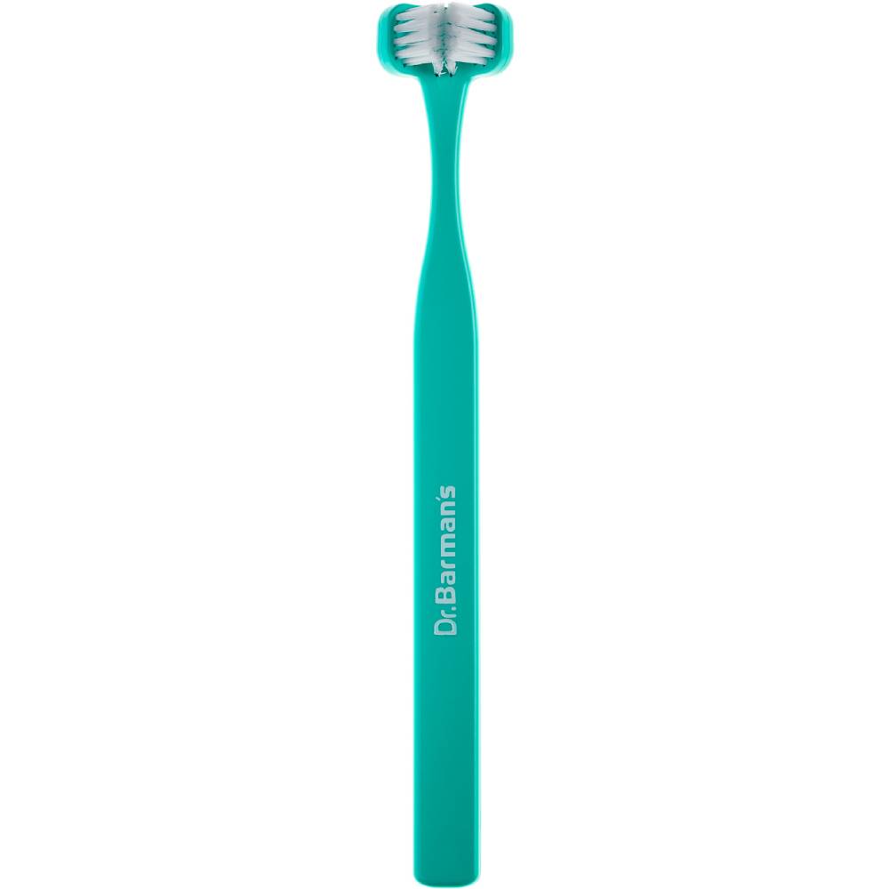 Зубная щетка DR. BARMAN'S Superbrush Compact Трехсторонняя компактная Turquoise (8.111/2)