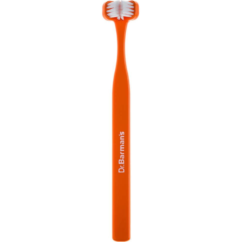 Зубная щетка DR. BARMAN'S Superbrush Compact Трехсторонняя компактная Orange (8.111/4)