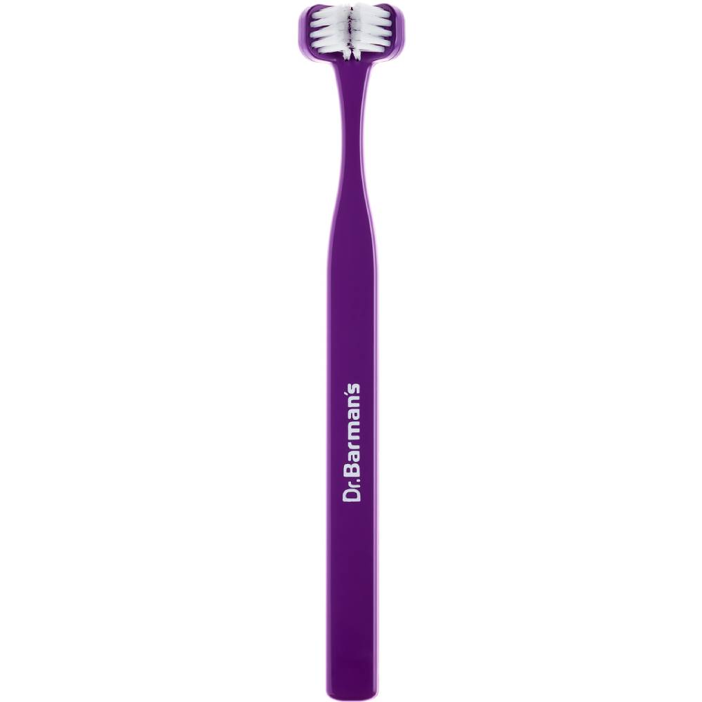 Зубная щетка DR. BARMAN'S Superbrush Compact Трехсторонняя компактная Violet (8.111/5)