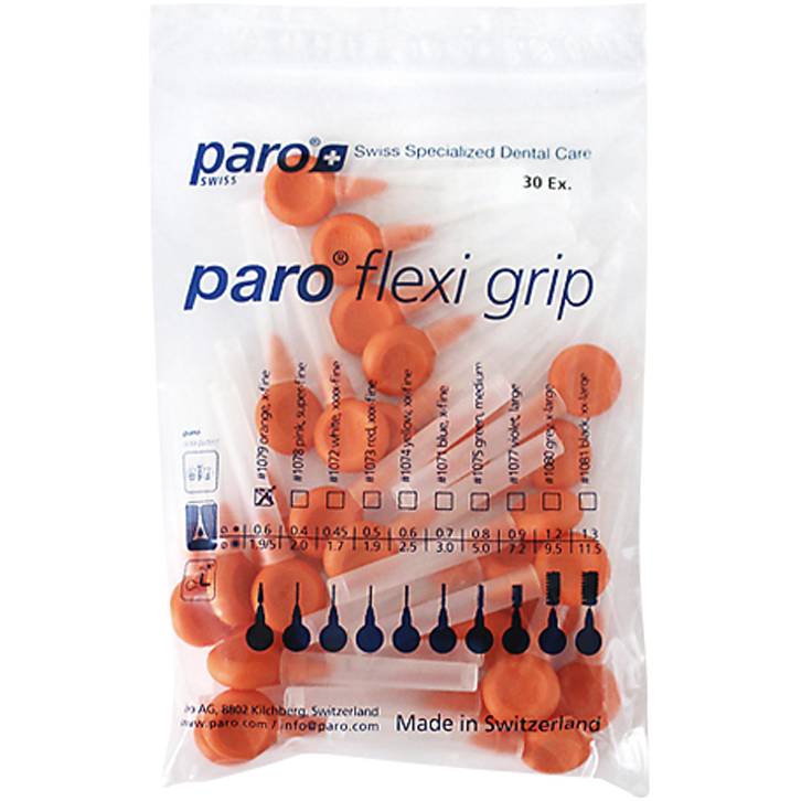 Межзубные щетки PARO SWISS flexi grip тонкие конические 1.9/5.0 мм 30 шт (7.81079) Тип ёршик для зубов