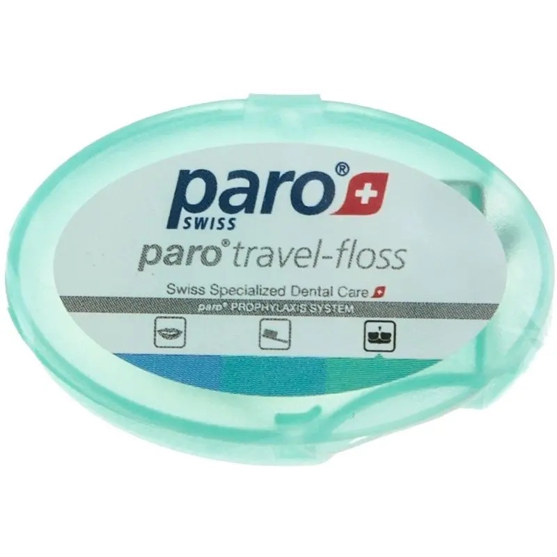 Зубная нить дорожная PARO SWISS travel-floss 5 м green (7.1763/4)