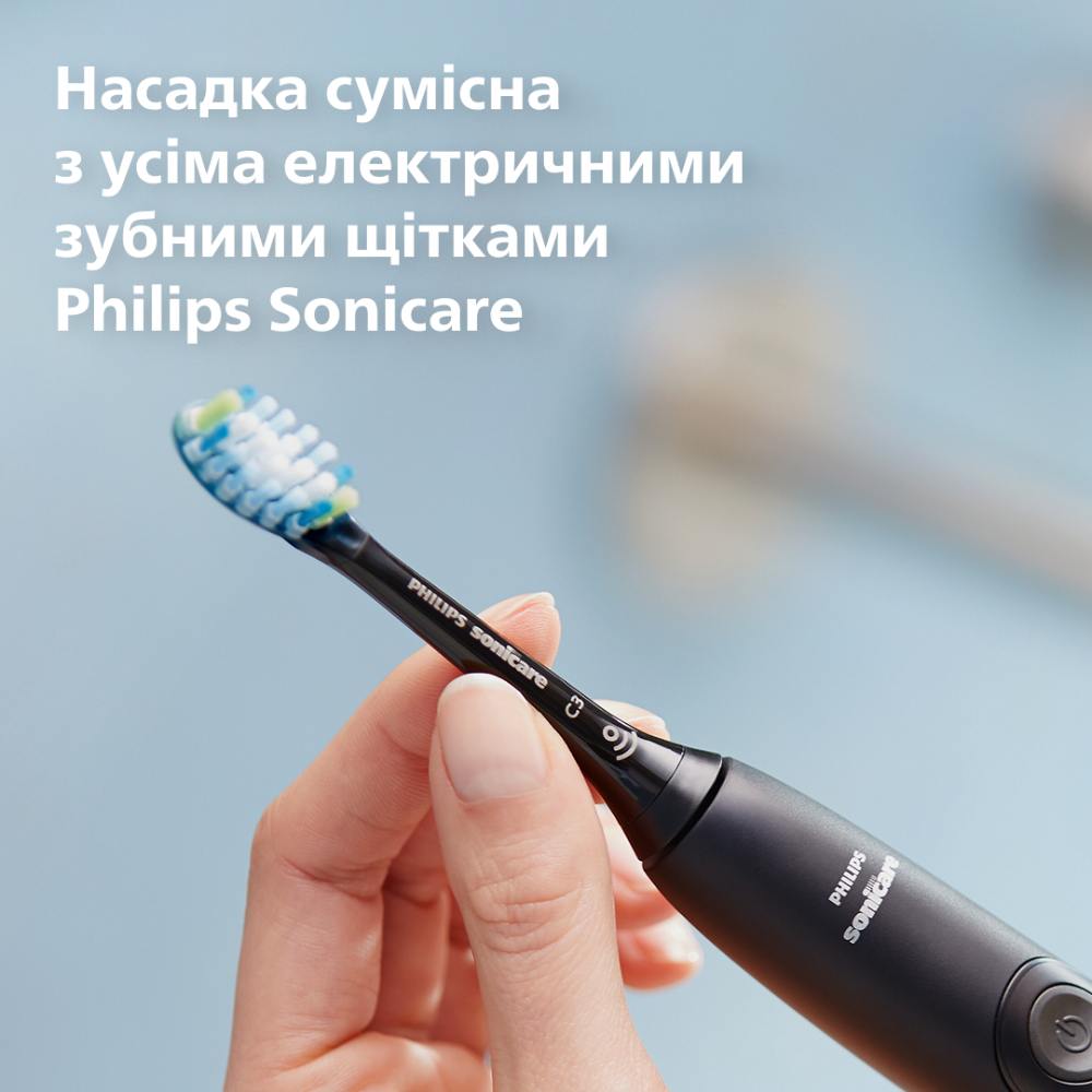 Зовнішній вигляд Набір насадок PHILIPS Sonicare HX9042/88 C3 Premium Plaque Defence 2 шт