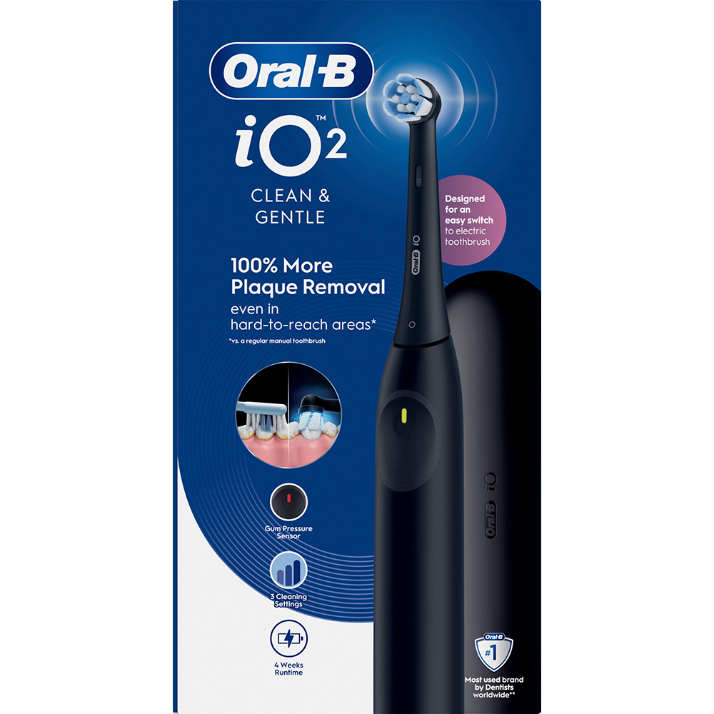 Зубна щітка ORAL-B iO Series 2 iOS2.1D9.2K типу 3770 Night Black + Футляр (80816318) — фото 7
