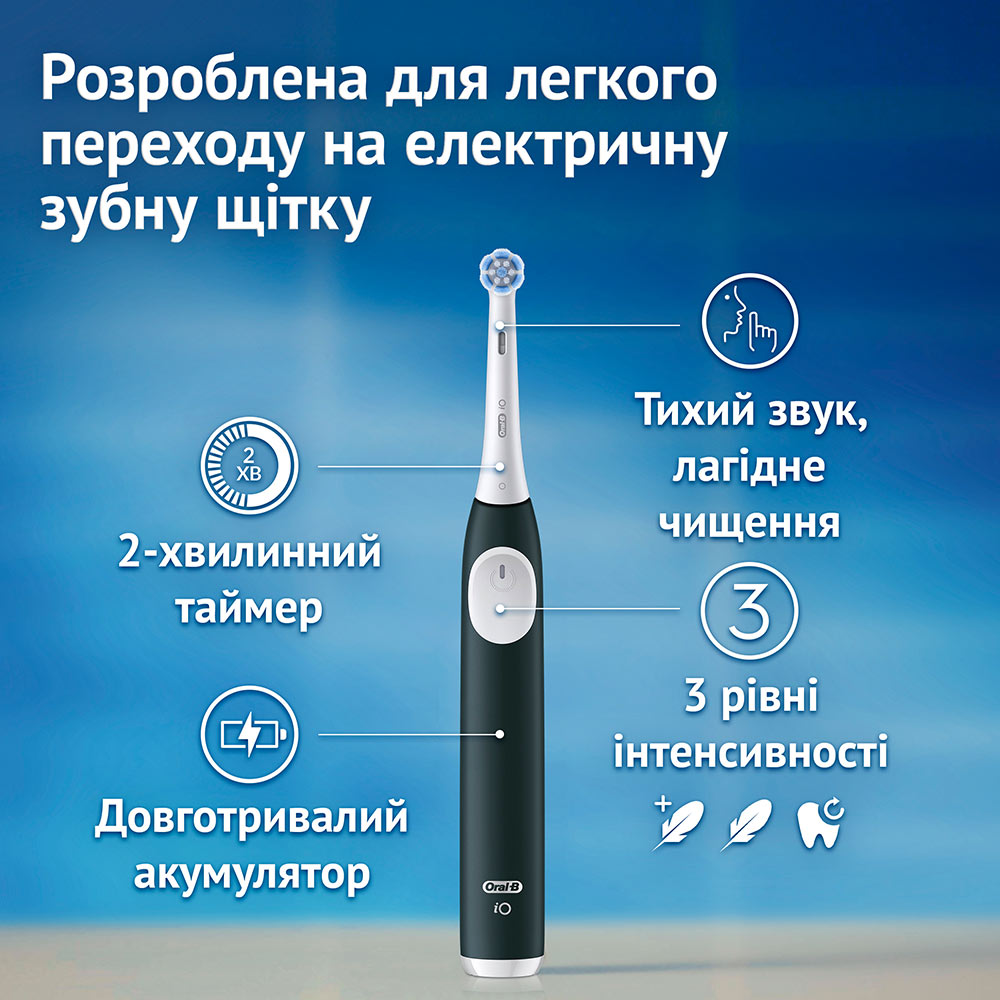 Електрична зубна щітка ORAL-B iO Series 2 iOS2.1C9.0 Forest Green (80816317) Тип голівки з'ємна