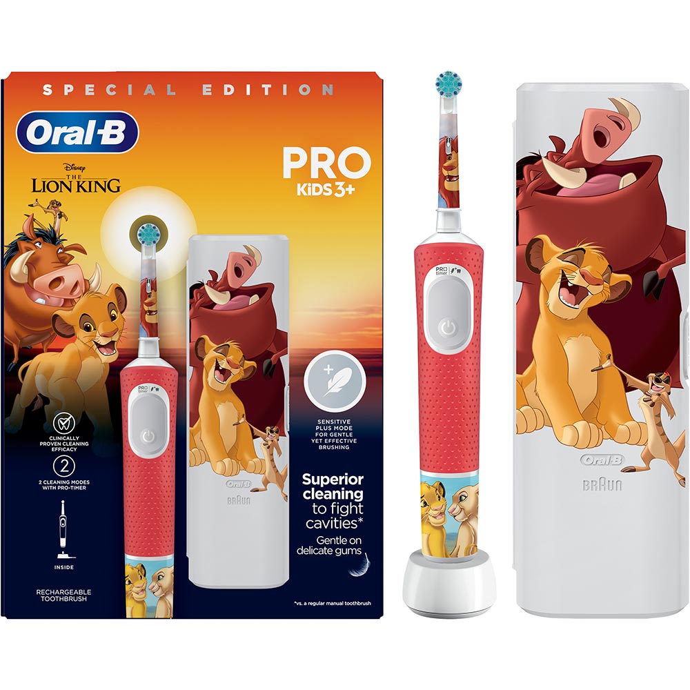 Заказать Электрическая зубная щетка BRAUN Oral-B D103.413.2KX Lion King (80775003)