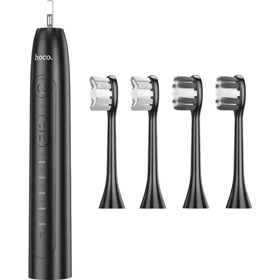 Электрическая зубная щетка HOCO HP60 Wave electric toothbrush Black (6942007631679) Тип электрическая зубная щетка