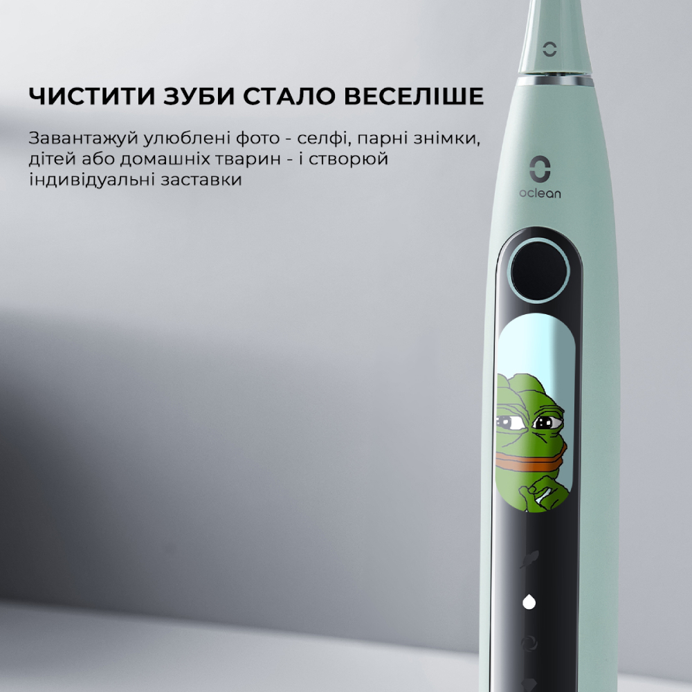 Изображение Зубная электрощетка OCLEAN X Pro 20 Electric Toothbrush Green (6970810556902)