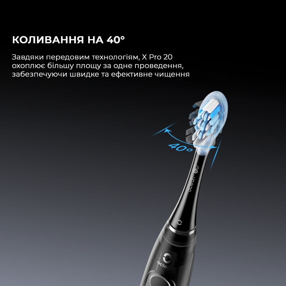 Внешний вид Зубная электрощетка OCLEAN X Pro 20 Electric Toothbrush Green (6970810556902)