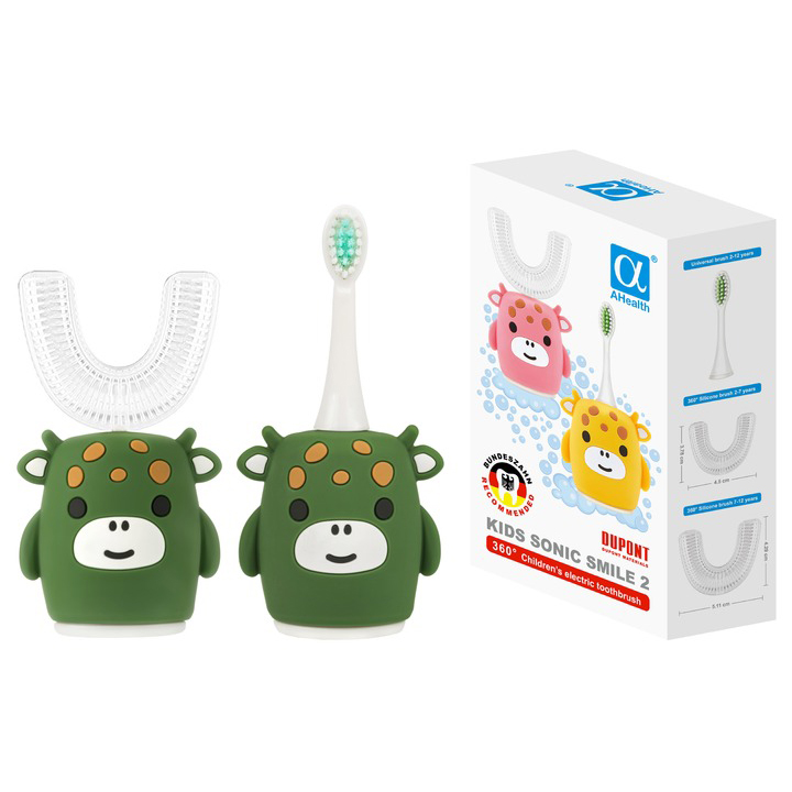 Зубная электрощетка AHEALTH KIDS SONIC SMILE 2 Green (AHkss2g) Зубная электрощетка AHEALTH KIDS SONIC SMILE 2 Green (AHkss2g)