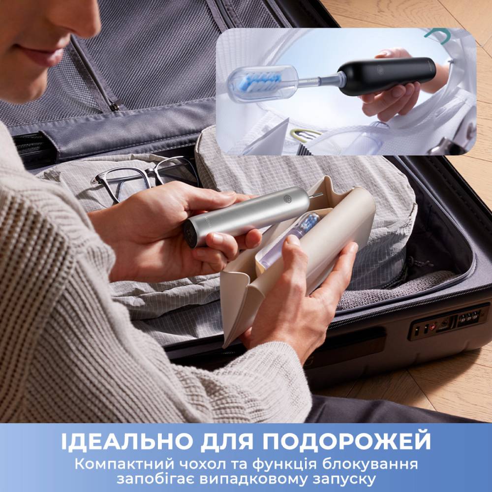 Электрическая зубная щетка MOVA Fresh Pro Black (ATB15A-BK) Тип головки съемная