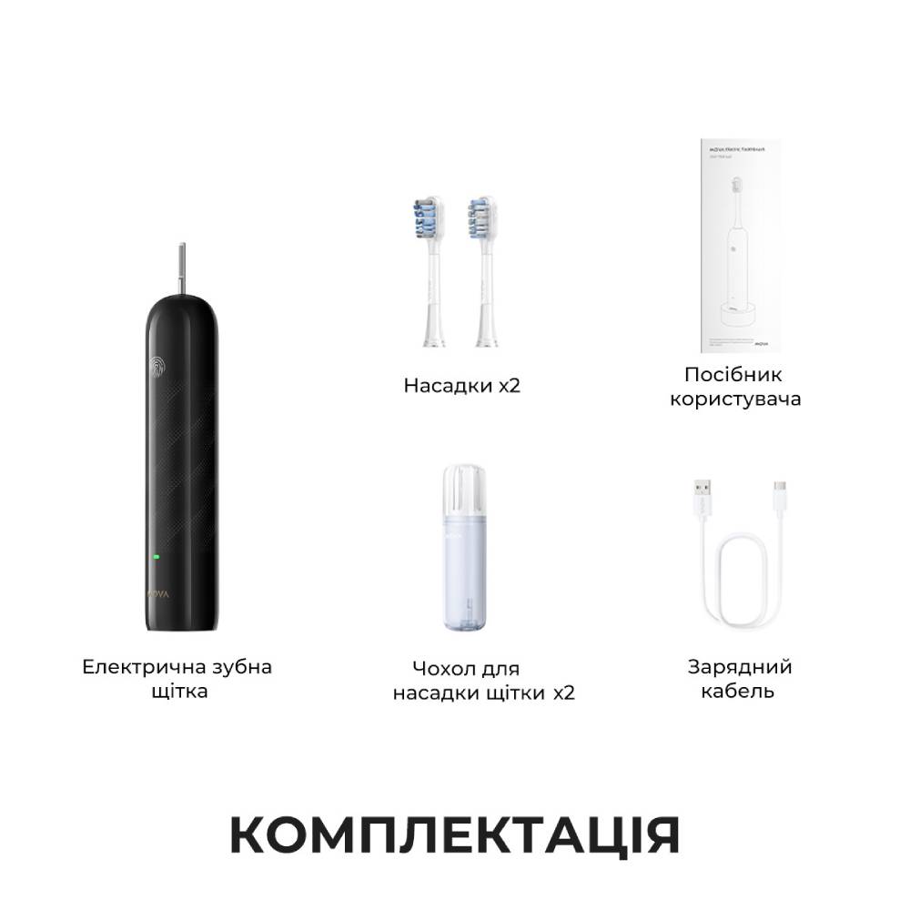 В Украине Электрическая зубная щетка MOVA Fresh Black (ATB13A-BK)