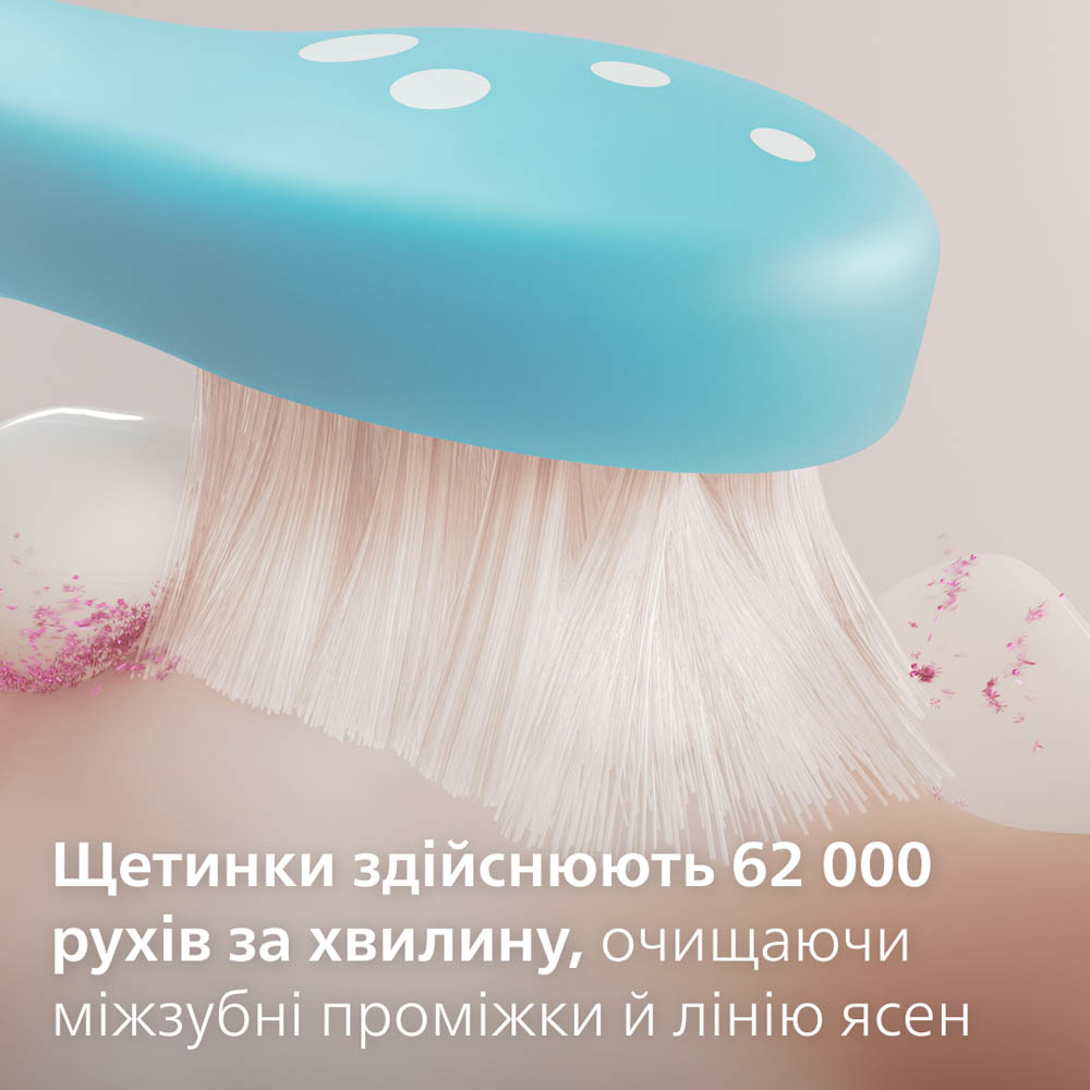 Дитяча електрична зубна щітка PHILIPS Sonicare HX6322/12 Тип голівки з'ємна