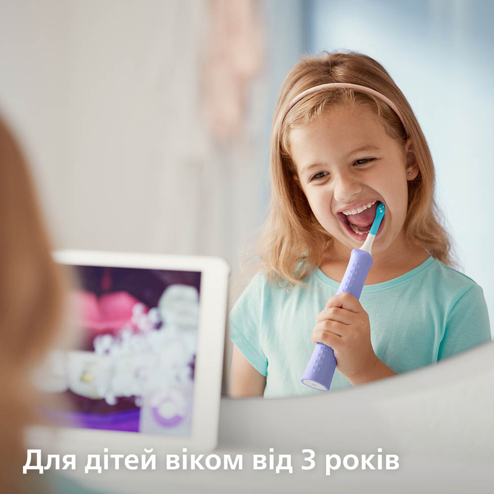 Дитяча електрична зубна щітка PHILIPS Sonicare HX6322/12 Дизайн для дітей