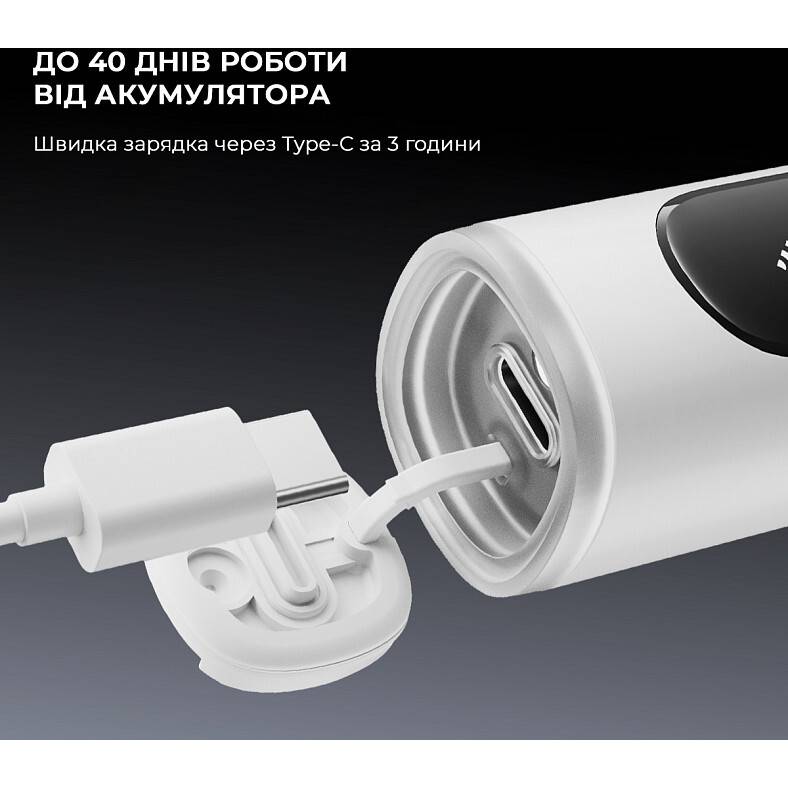 Фото 14 Электрическая зубная щетка OCLEAN X Pro 20 S Duo Set White+Black (6970810556919)