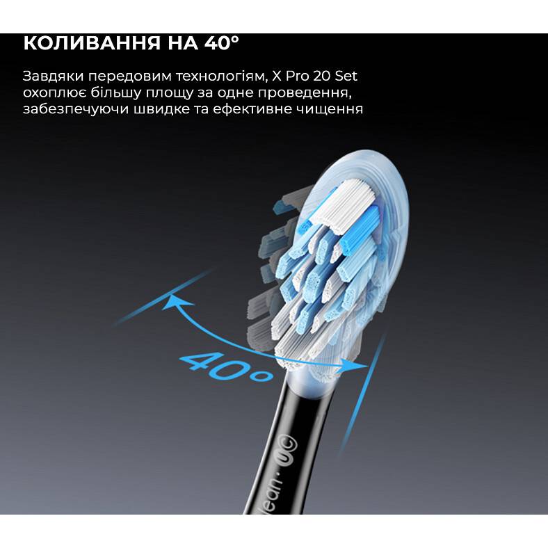 Электрическая зубная щетка OCLEAN X Pro 20 S Duo Set White+Black (6970810556919) Тип электрическая зубная щетка