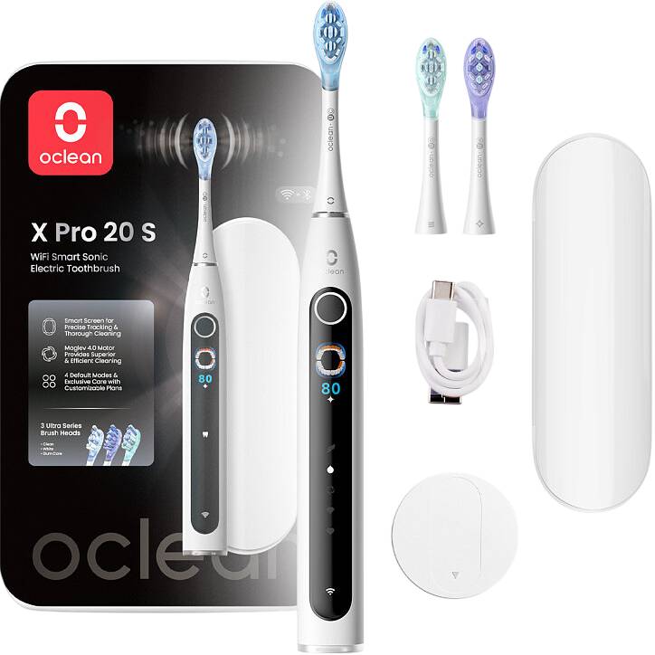 Електрична зубна щітка OCLEAN X Pro 20 Set White (6970810556971)