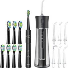 Набір FAIRYWILL Іригатор F30 Black + Електрична зубна щітка E11 Black (F30B-E11B)