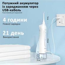Набір FAIRYWILL Електрична зубна щітка E11 Black + Іригатор FW5020E White (FW5020EW-FWE11B)