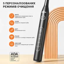 Набір BITVAE Електрична зубна щітка D2 Black + Іригатор F30 Black (BVF30-b-BV-D2-b)