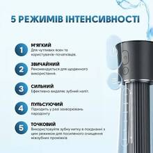 Набір BITVAE Електрична зубна щітка D2 Black + Іригатор F30 Black (BVF30-b-BV-D2-b)