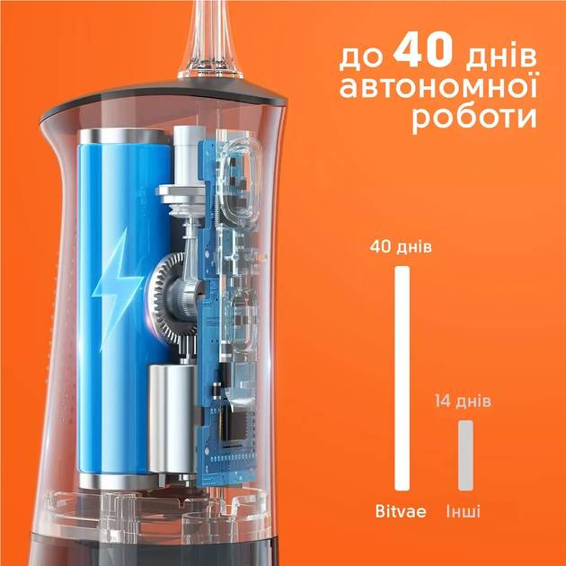 Замовити Набір BITVAE Електрична зубна щітка D2 White + Іригатор C2 White (BVC2-w-BV-D2-w)